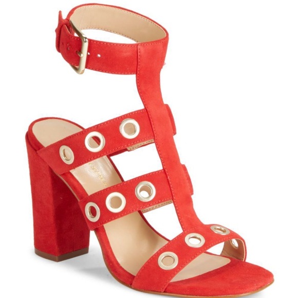 Saks Fifth Avenue Shoes - 🆕 Saks Fifth Ave. red strappy heels